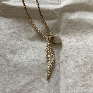 Me & Ro Joyful Heart Foundation Wing Necklace